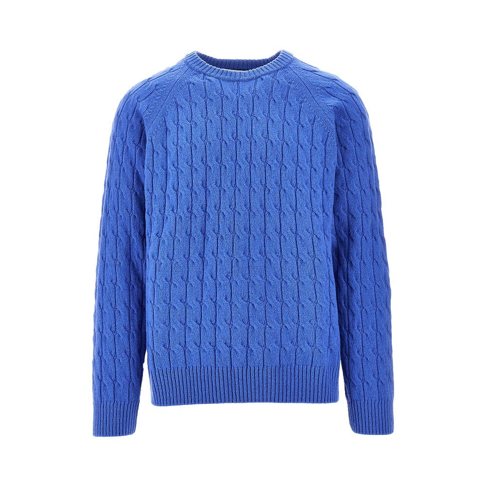 Pullover girocollo a trecce