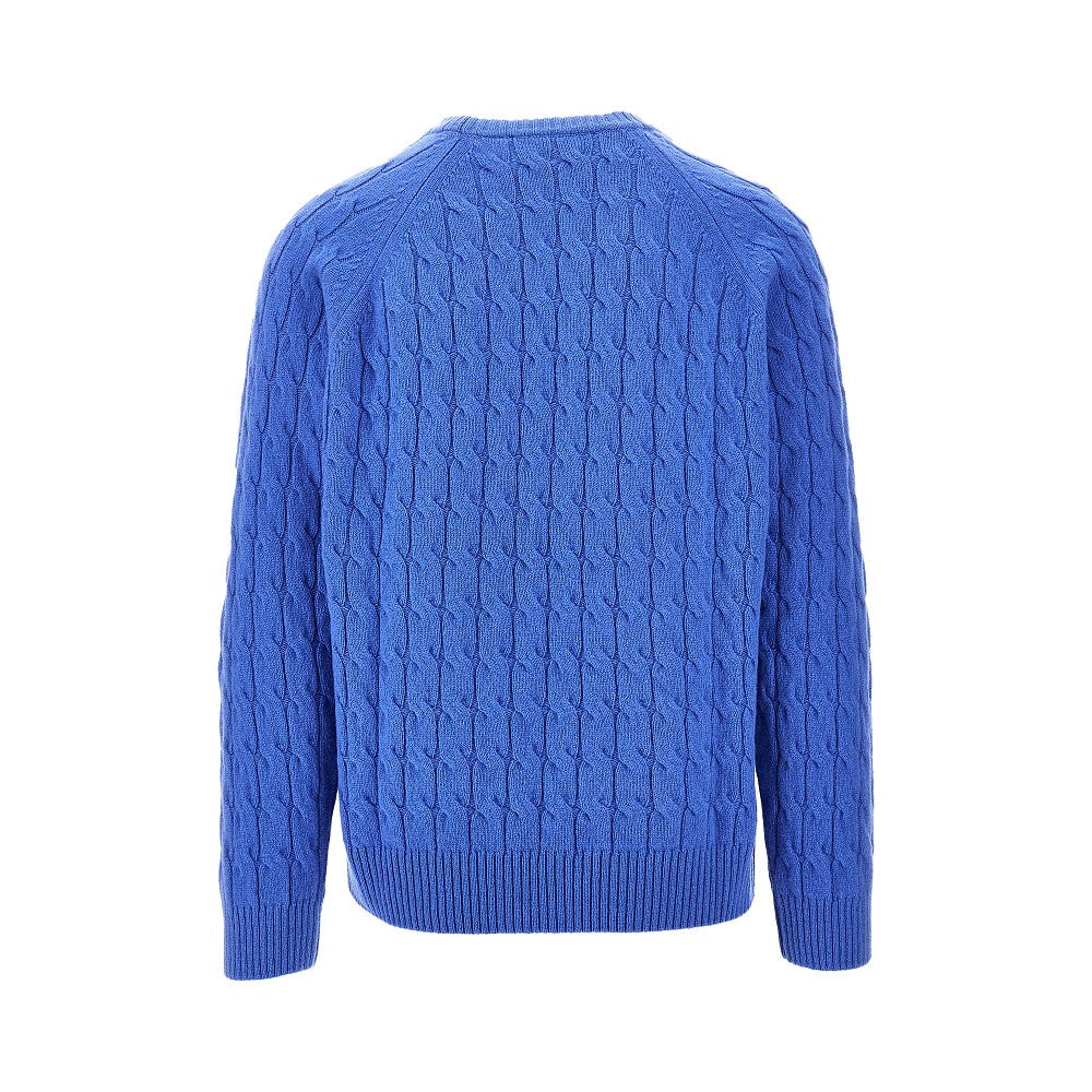 Pullover girocollo a trecce