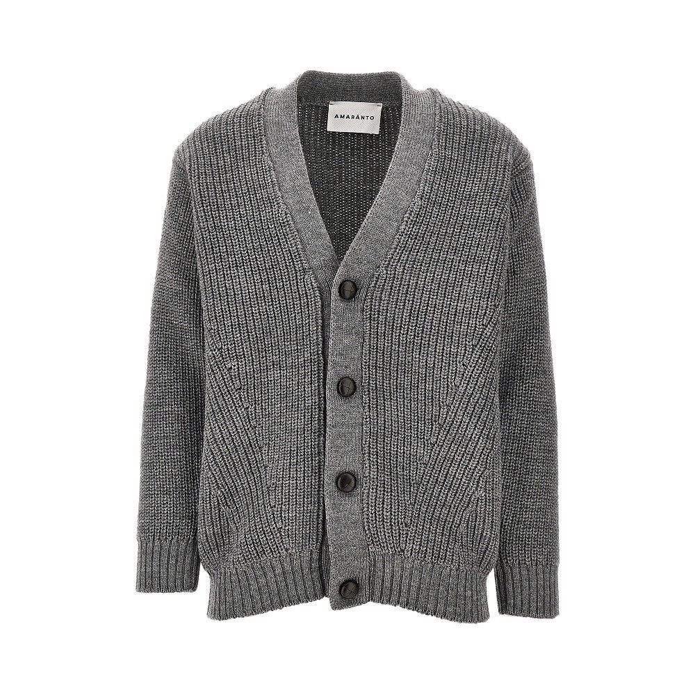 Cardigan in lana a costa inglese