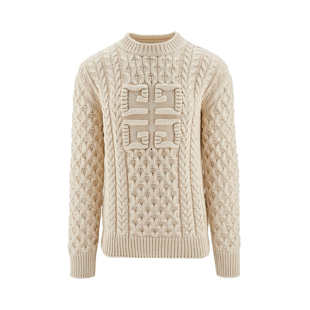 Cotton-blend 4G sweater