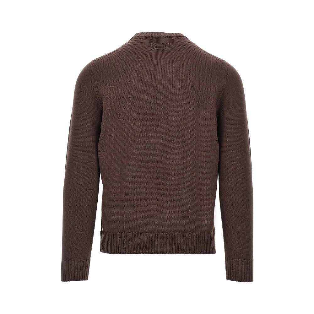 Pullover in maglia di lana merino