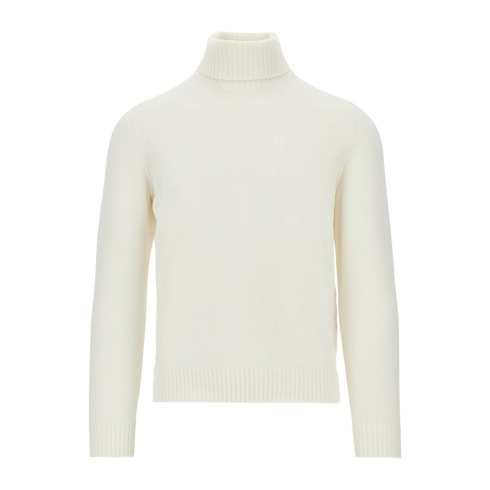 Dolcevita in maglia di lana merino