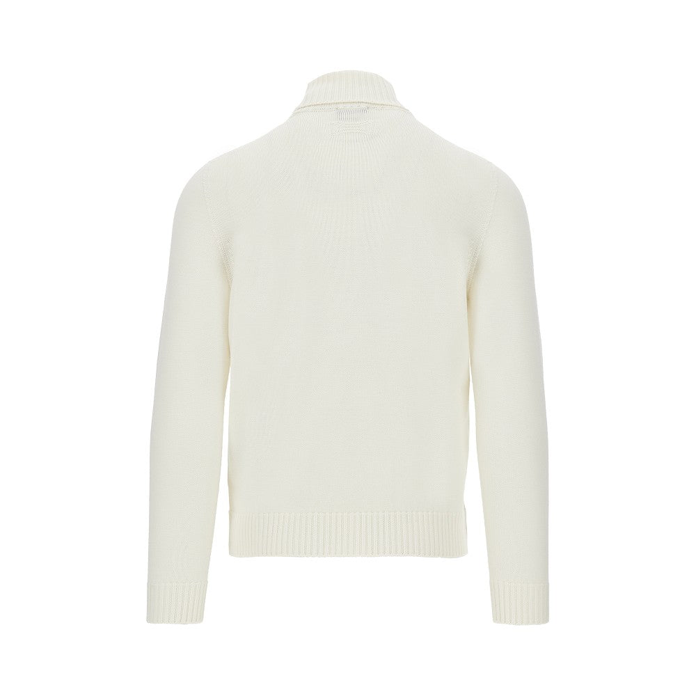 Dolcevita in maglia di lana merino