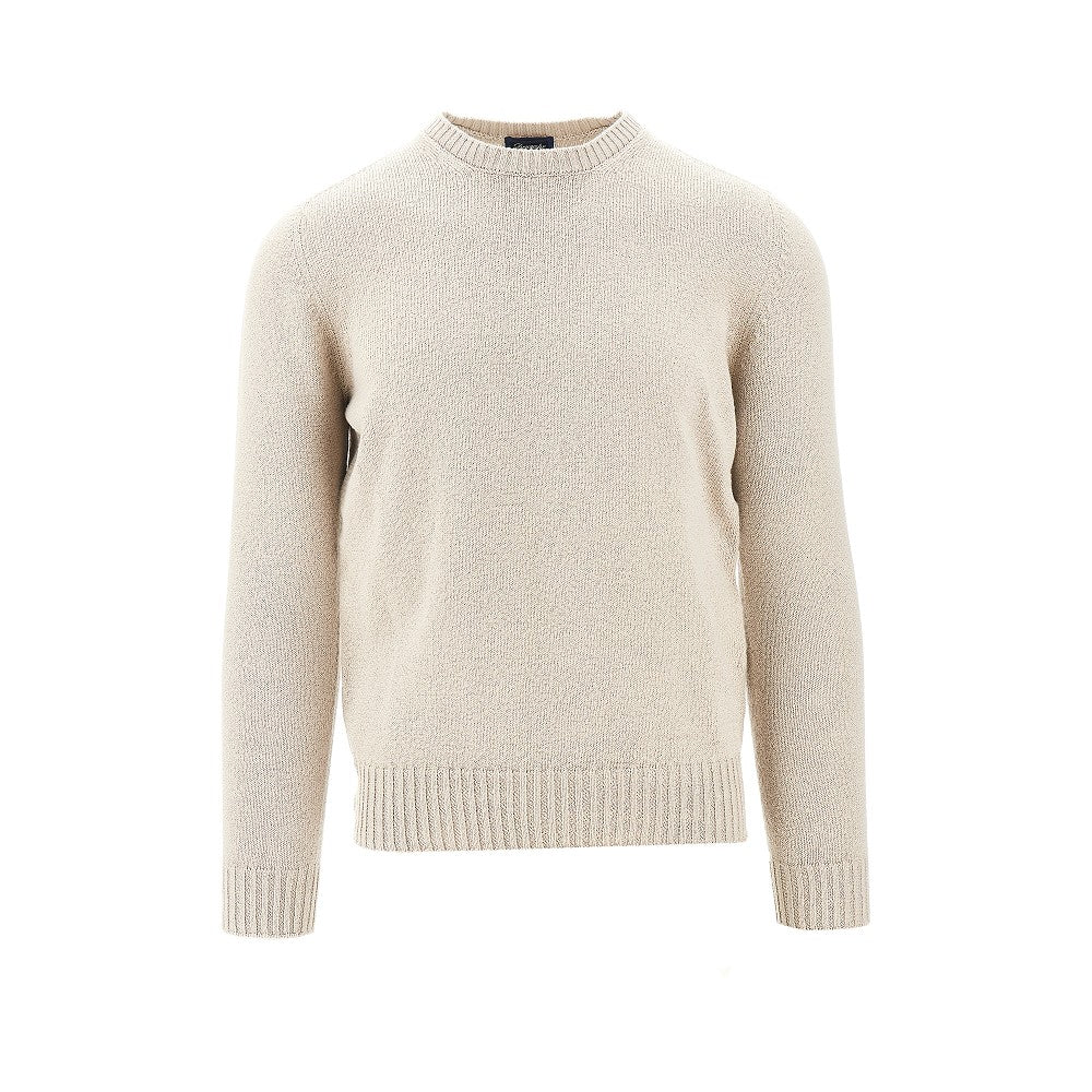 Chenille crewneck sweater