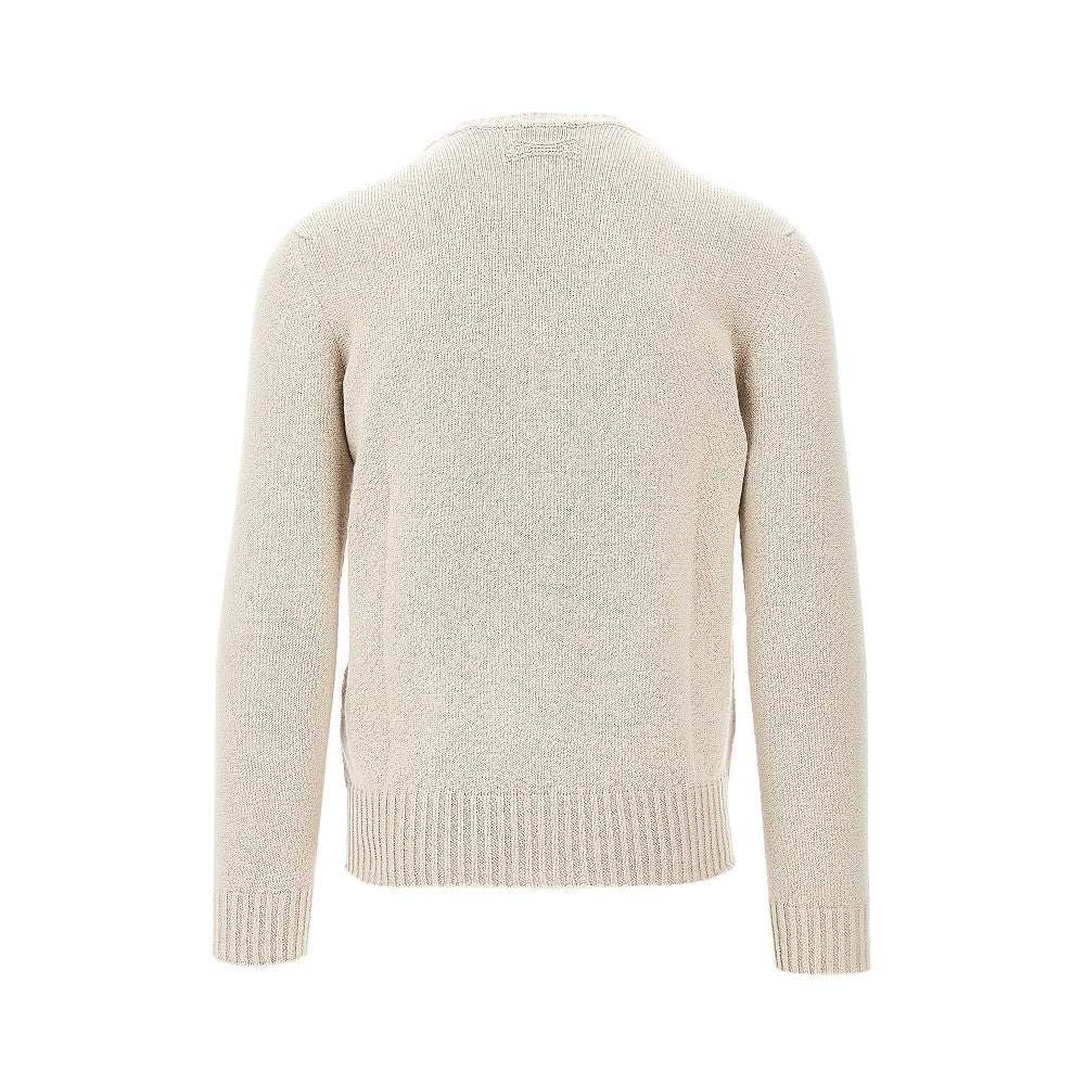 Chenille crewneck sweater