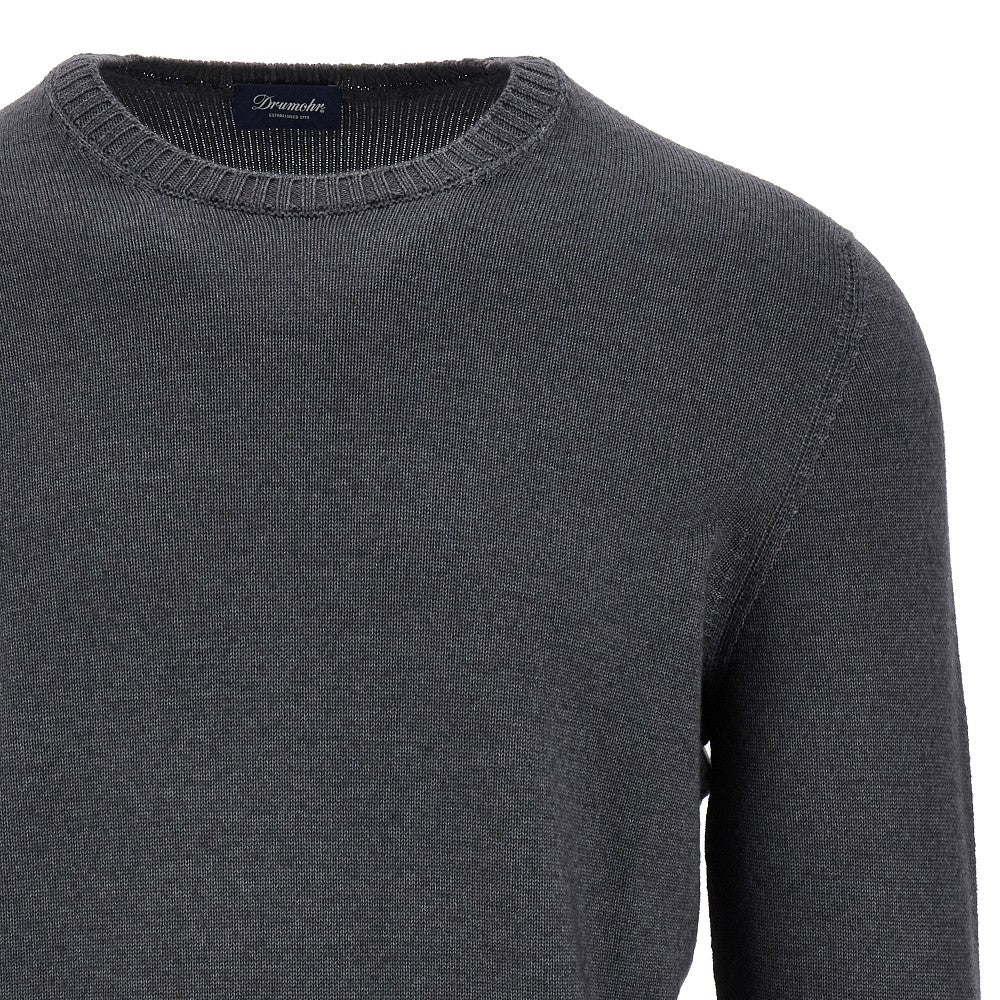 Pullover girocollo in lana Merino Extrafine
