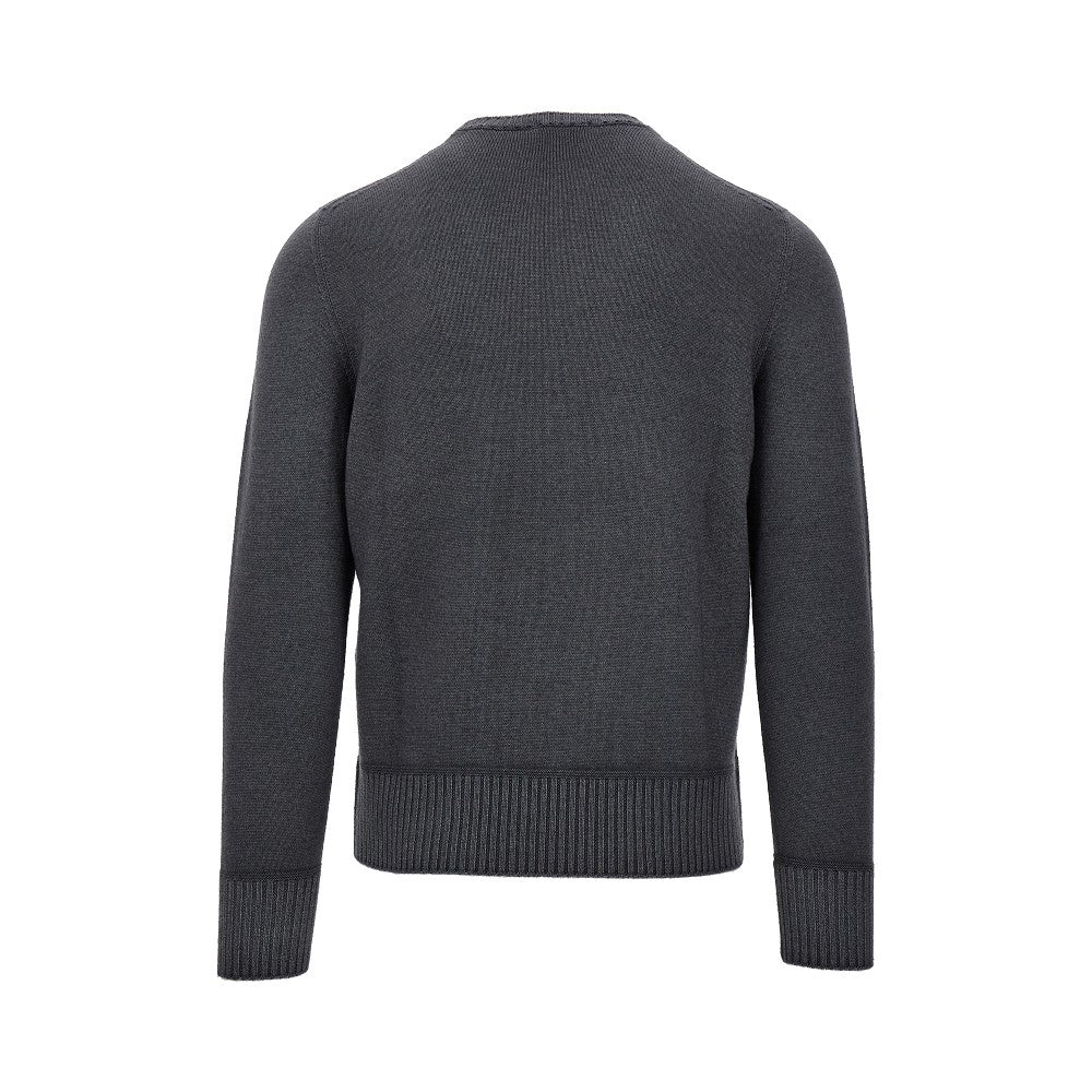 Pullover girocollo in lana Merino Extrafine