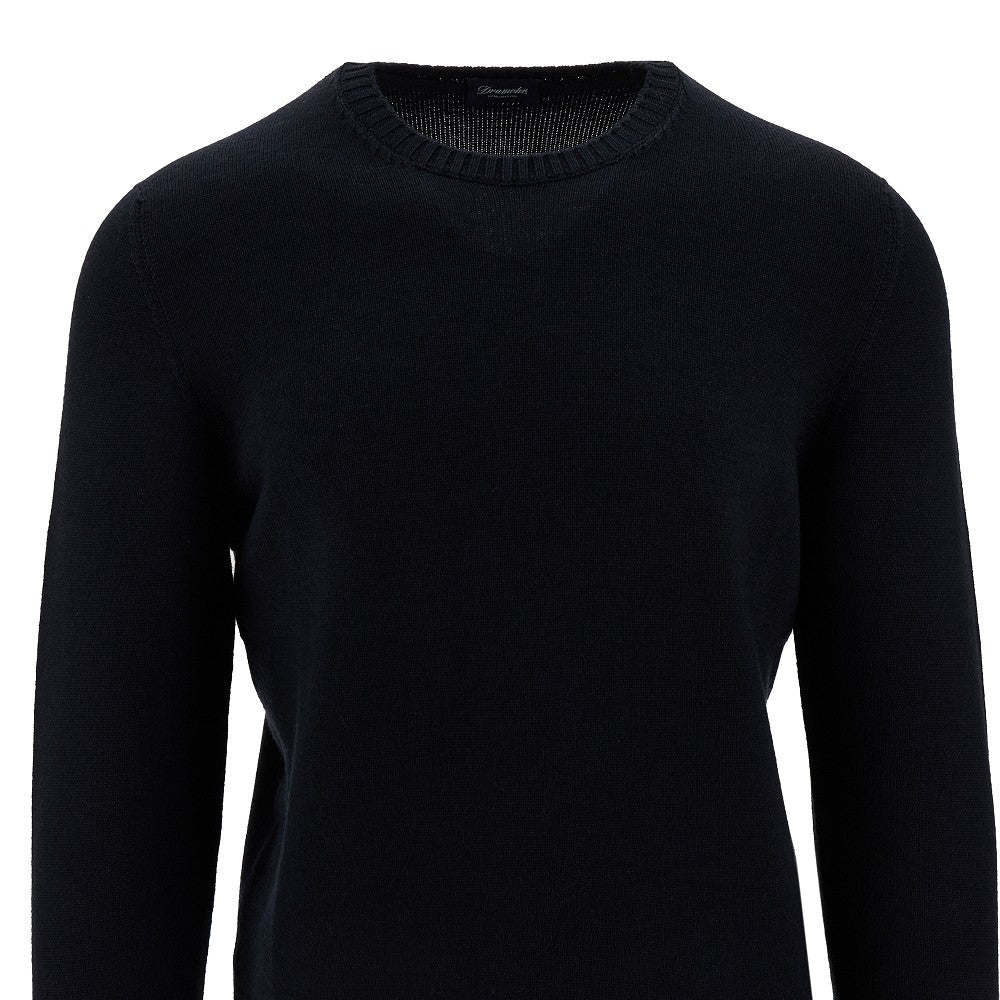 Pullover girocollo in lana Merino Extrafine