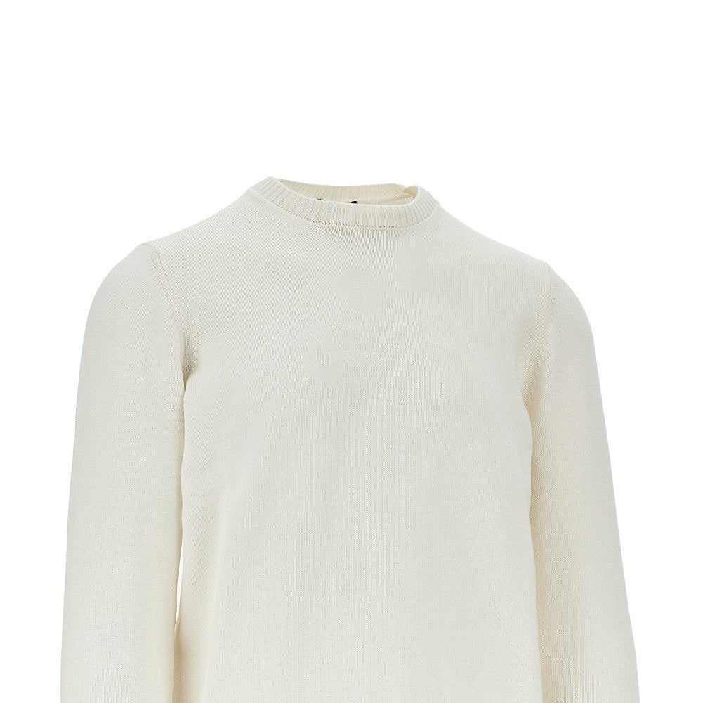 Crewneck cotton sweater