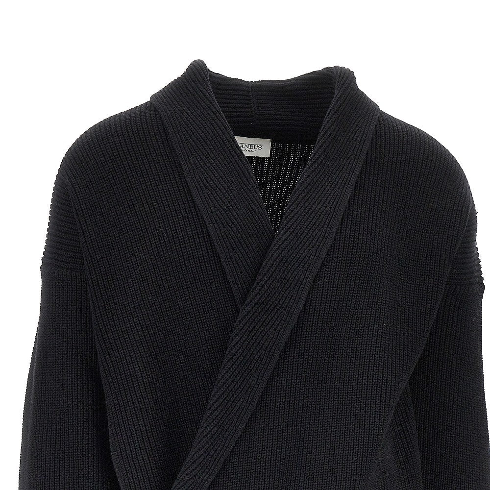 Cotton knitted cardigan