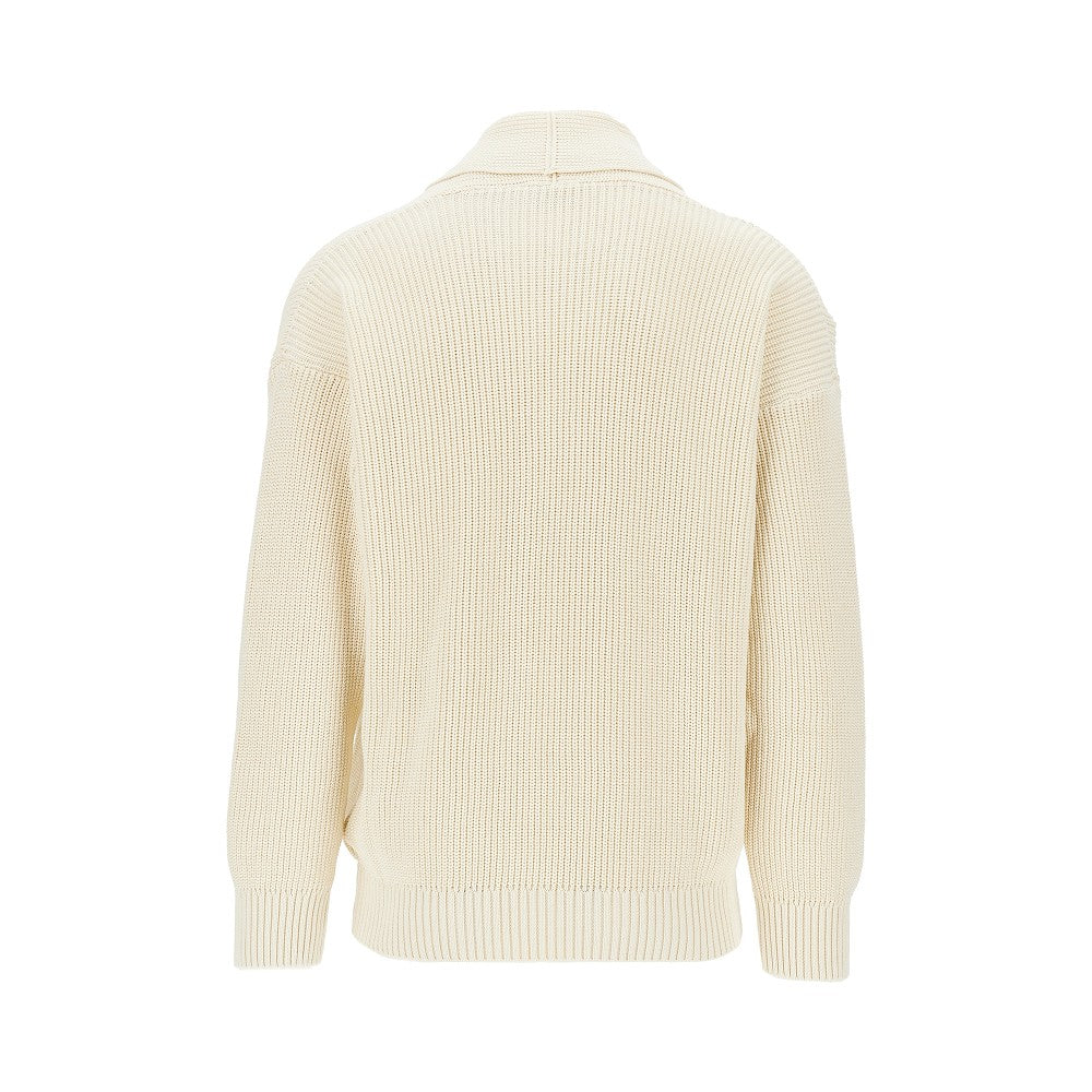 Cotton knitted cardigan