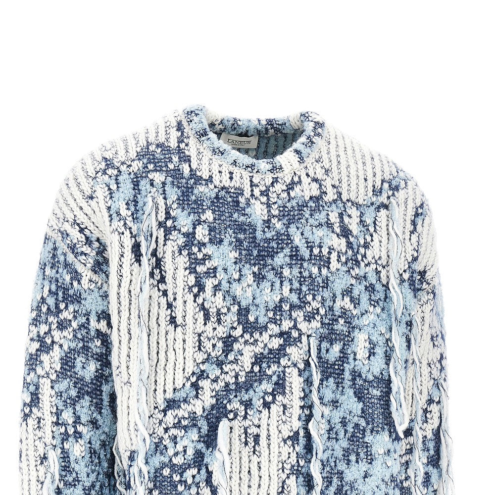 Wool-blend crewneck sweater