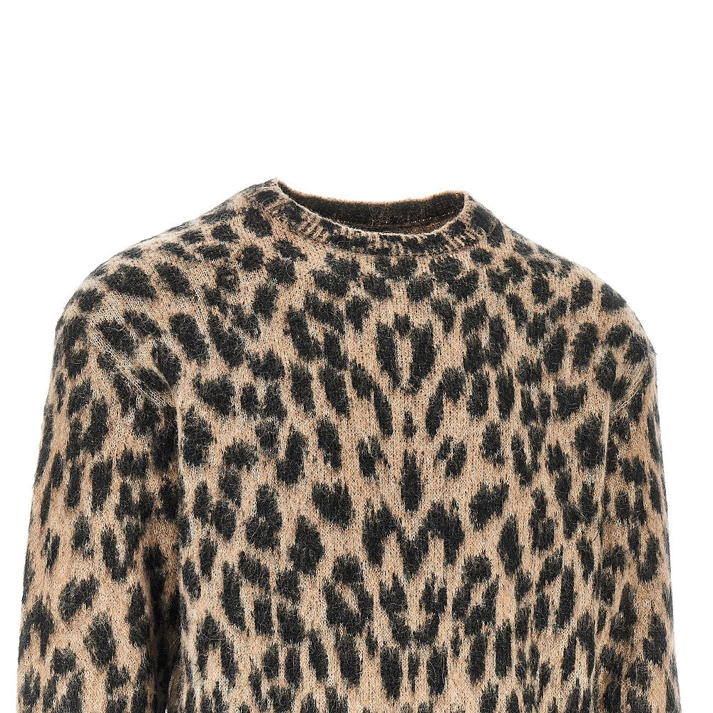 Pullover in maglia con motivo maculato