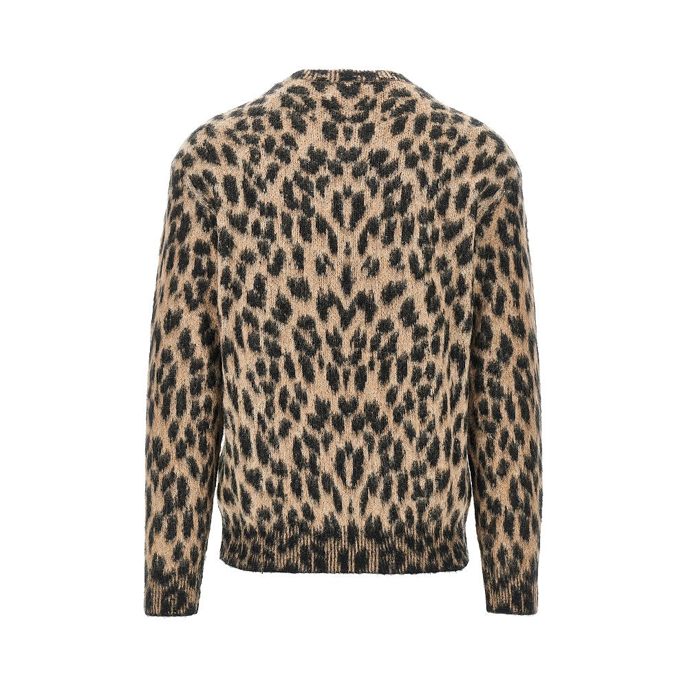 Pullover in maglia con motivo maculato