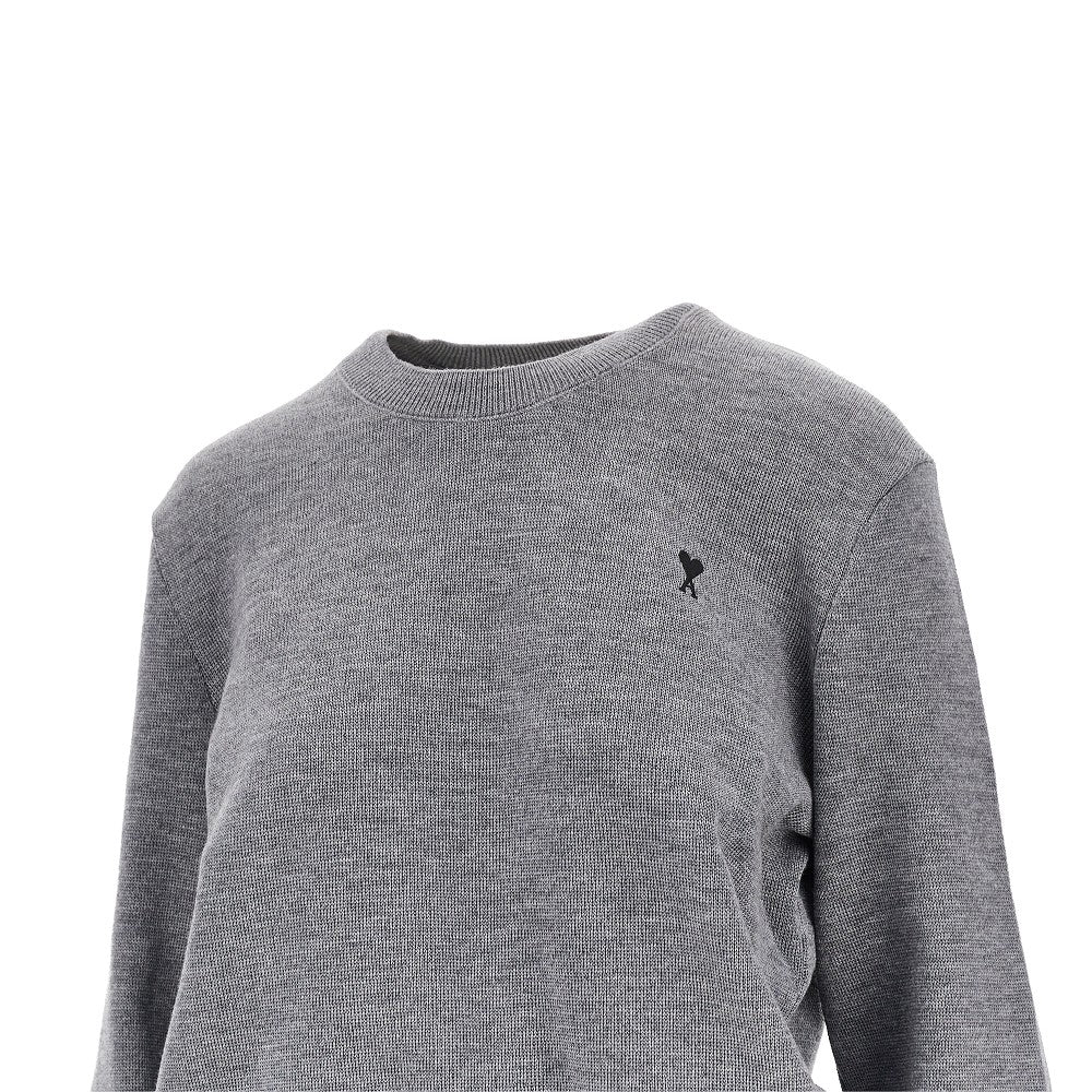 Pullover girocollo con ricamo Ami de Coeur