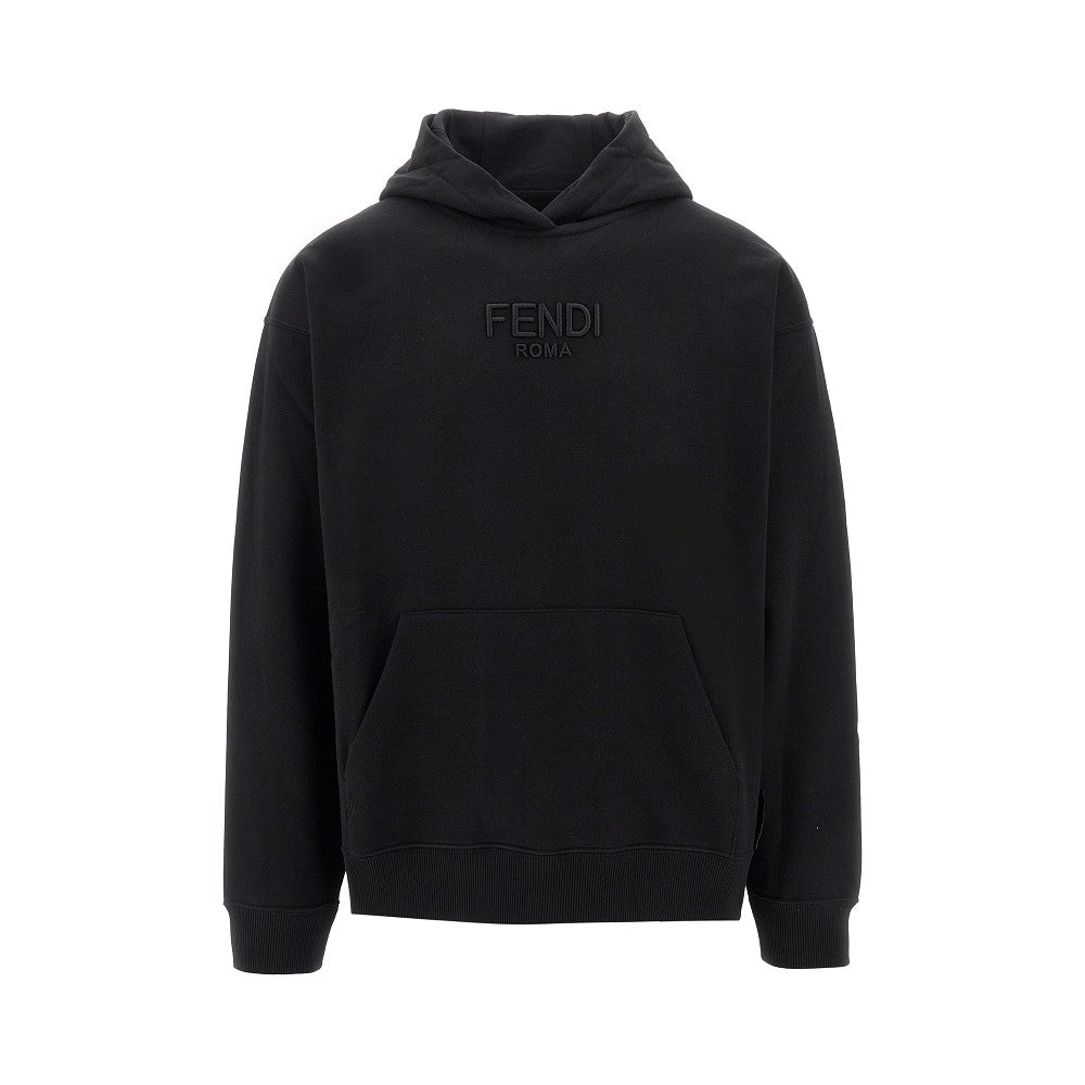 &#39;FENDI ROMA&#39; embroidery hoodie