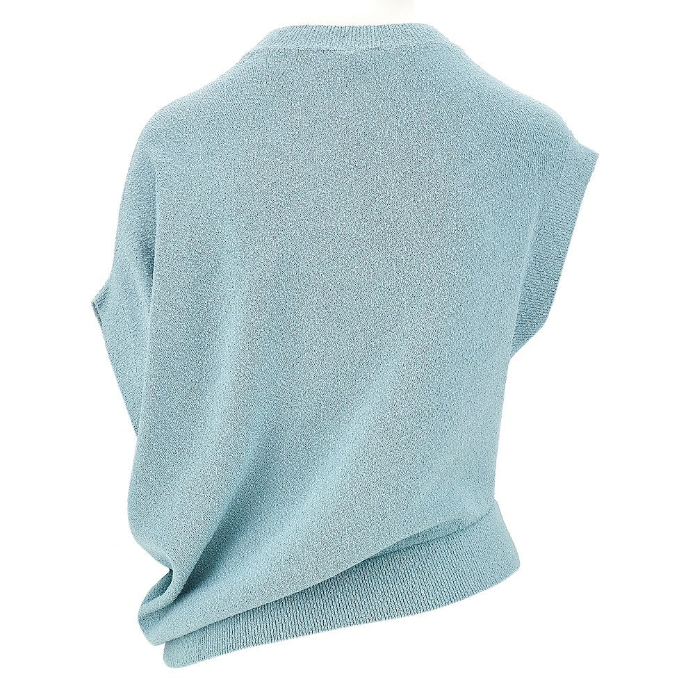 Viscose toweling asymmetrical top