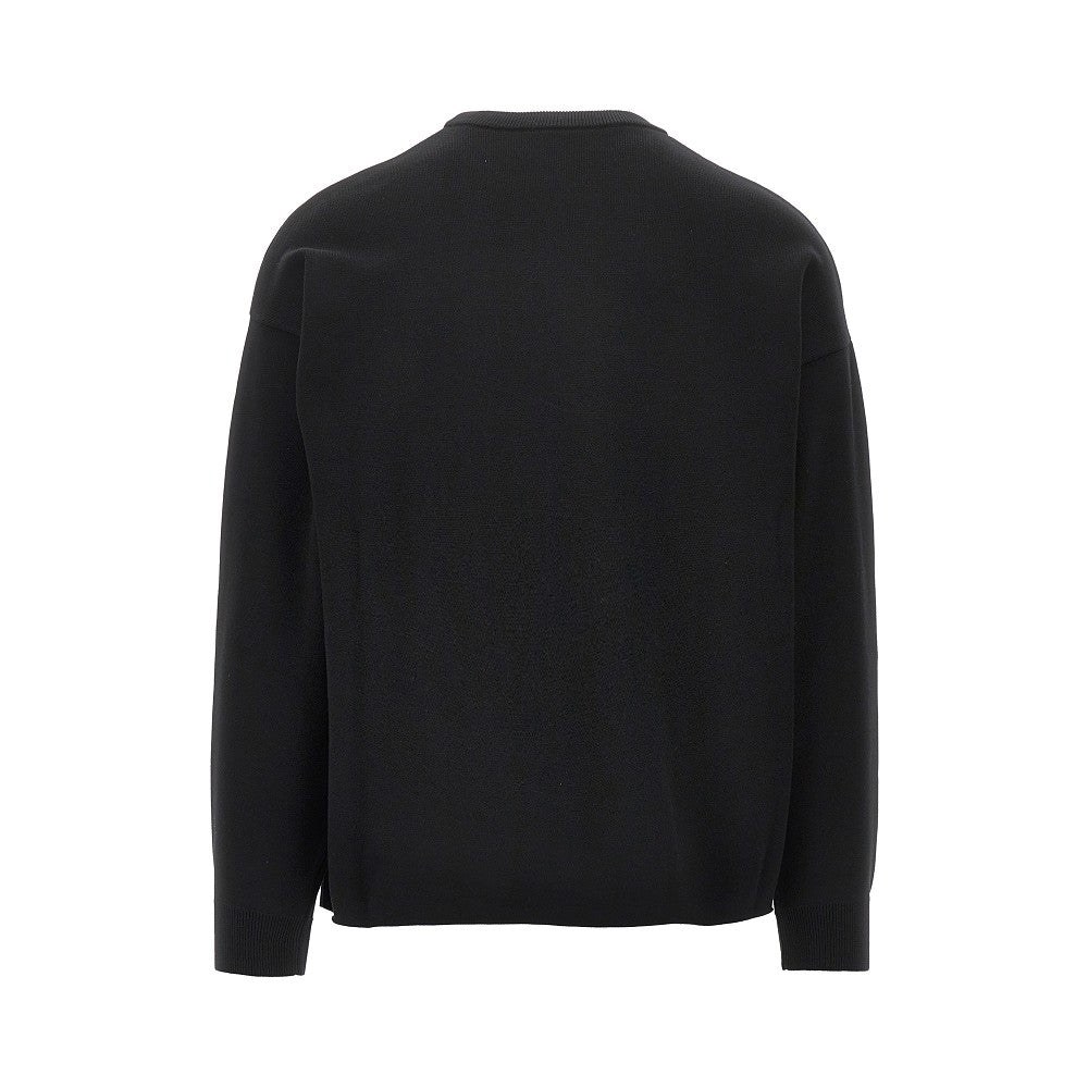 'Anagram' pocket cotton-blend sweater