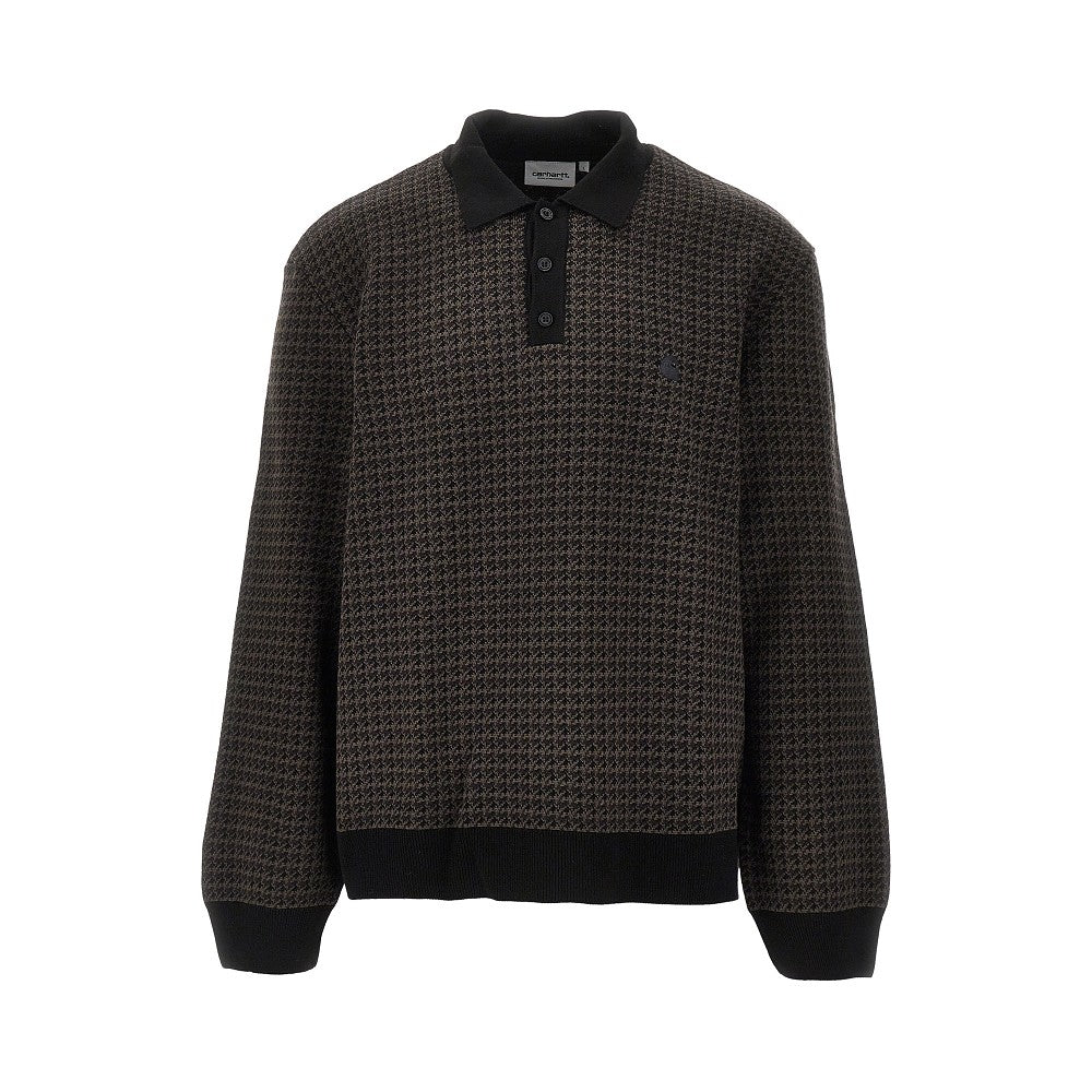 'Lowis' knitted polo shirt