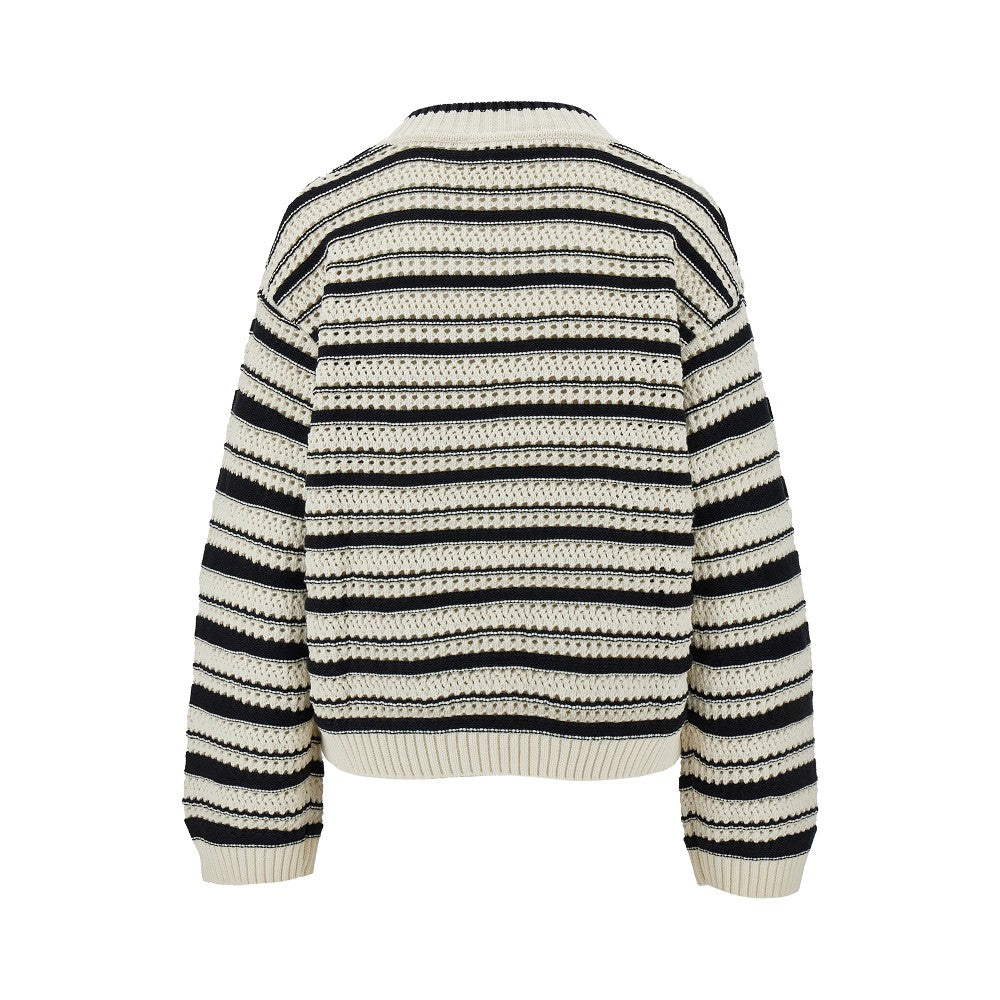 Striped organic cotton sweater