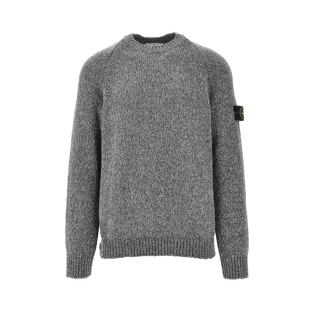 Mélange wool-blend sweater