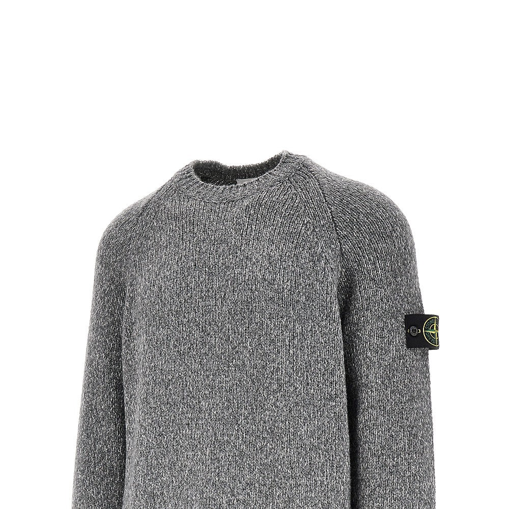 Mélange wool-blend sweater