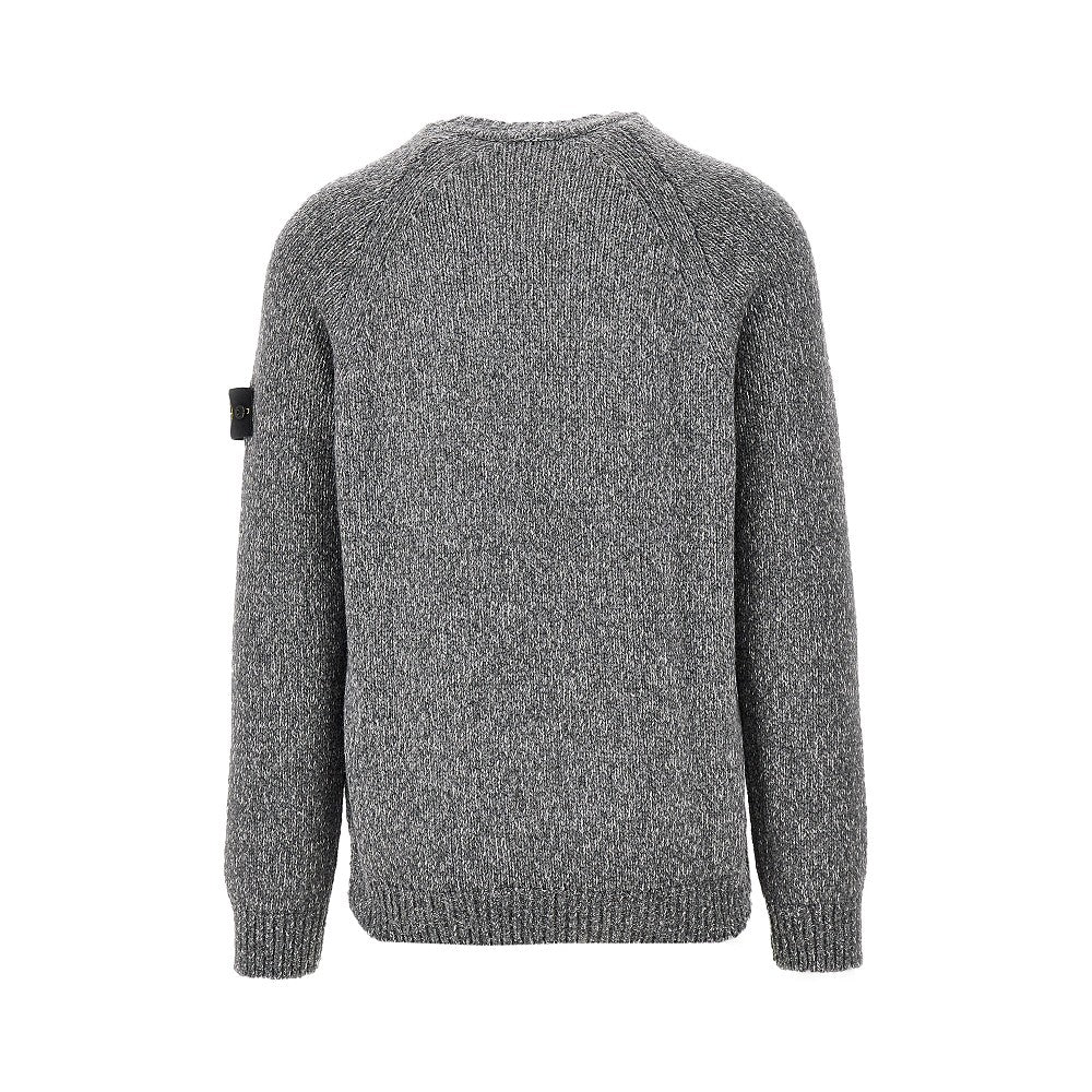Mélange wool-blend sweater
