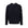 Pullover girocollo in lana con badge logo