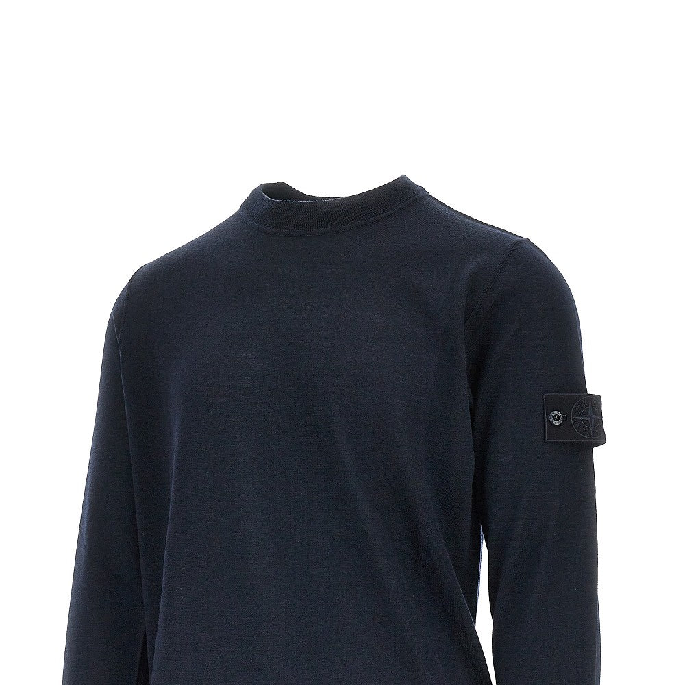 Pullover girocollo in lana RWS
