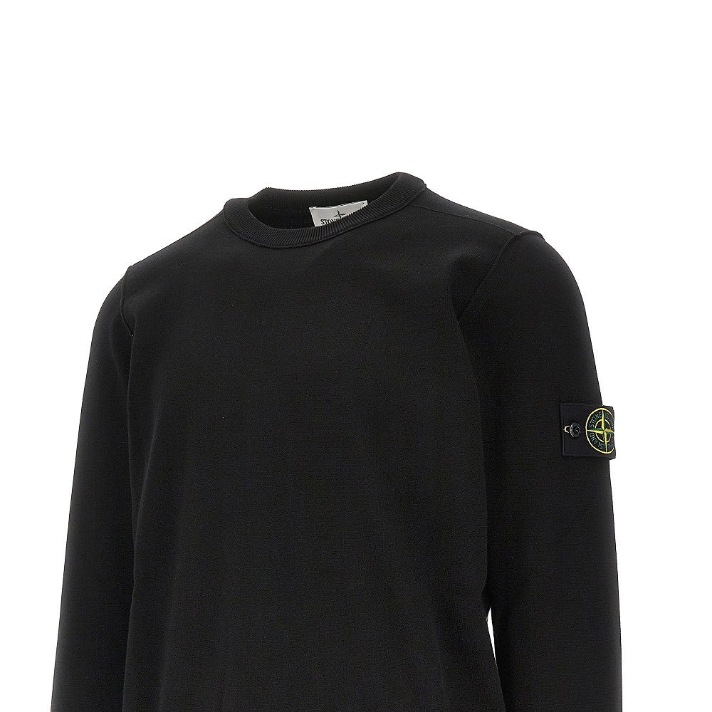 Pullover girocollo in cotone biologico