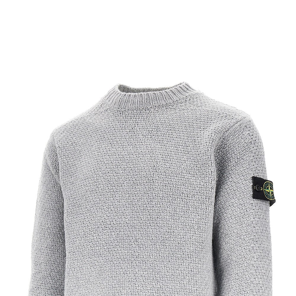 Pullover girocollo in Lambswool