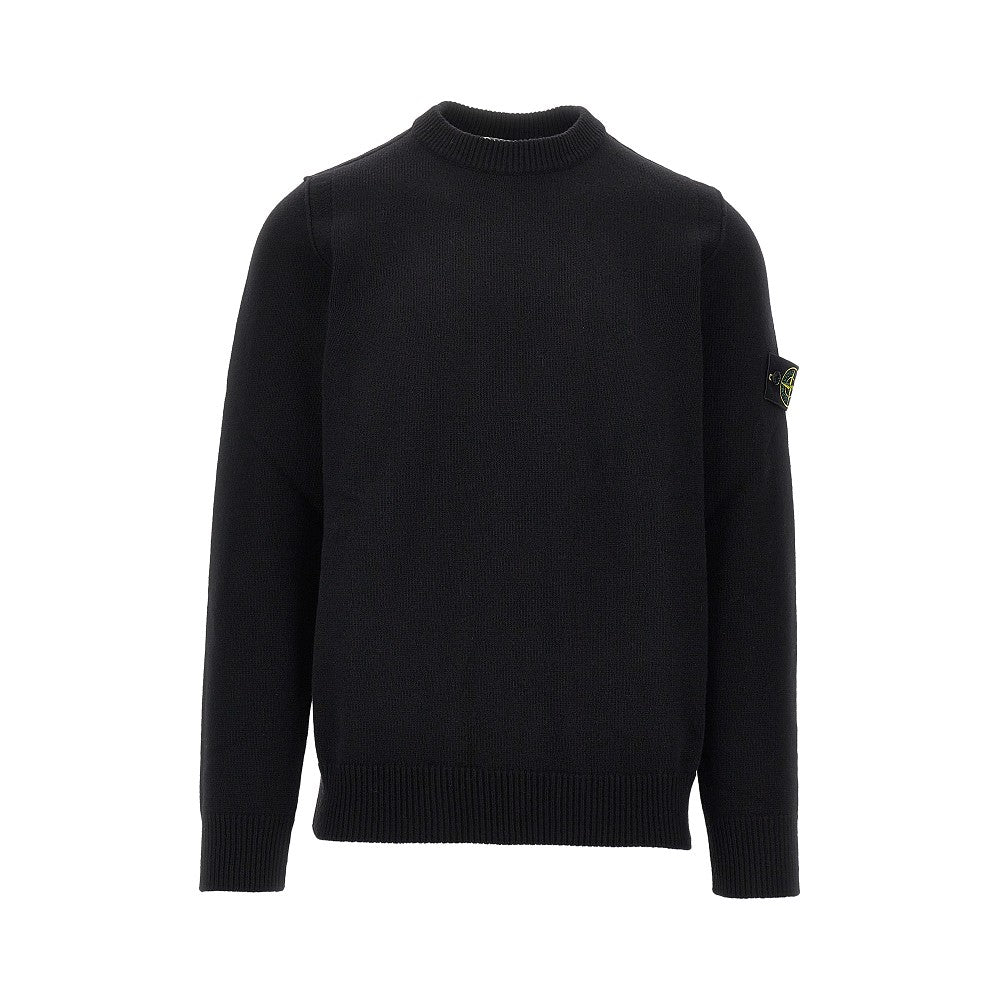 Pullover in maglia con Badge Logo