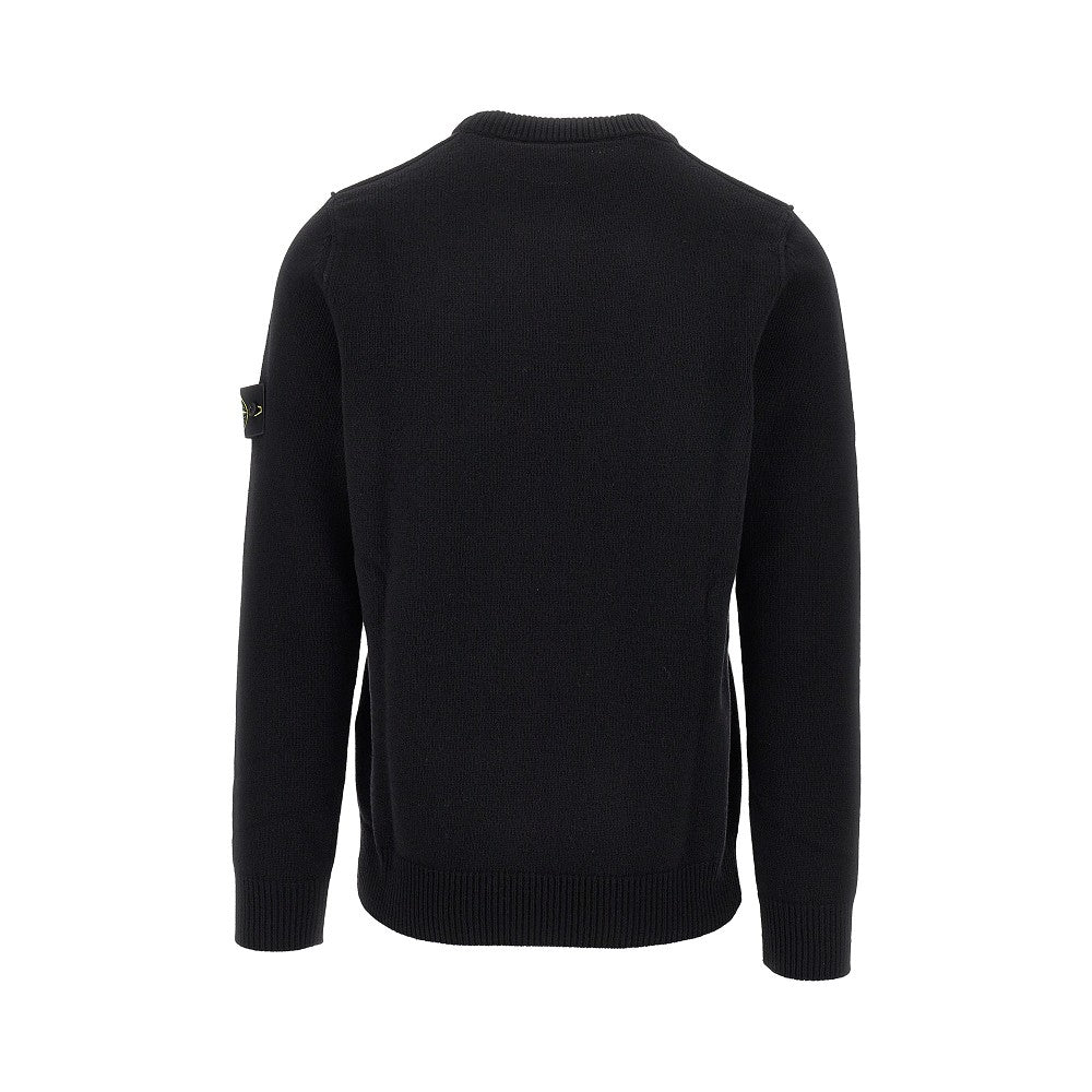 Pullover in maglia con Badge Logo