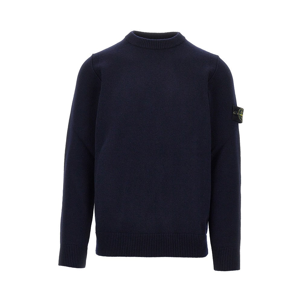 Pullover in maglia con Badge Logo