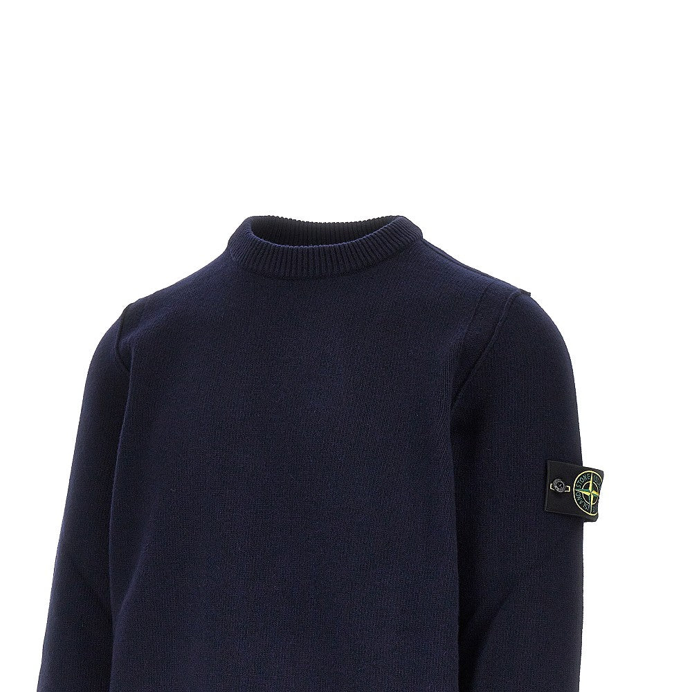 Pullover in maglia con Badge Logo