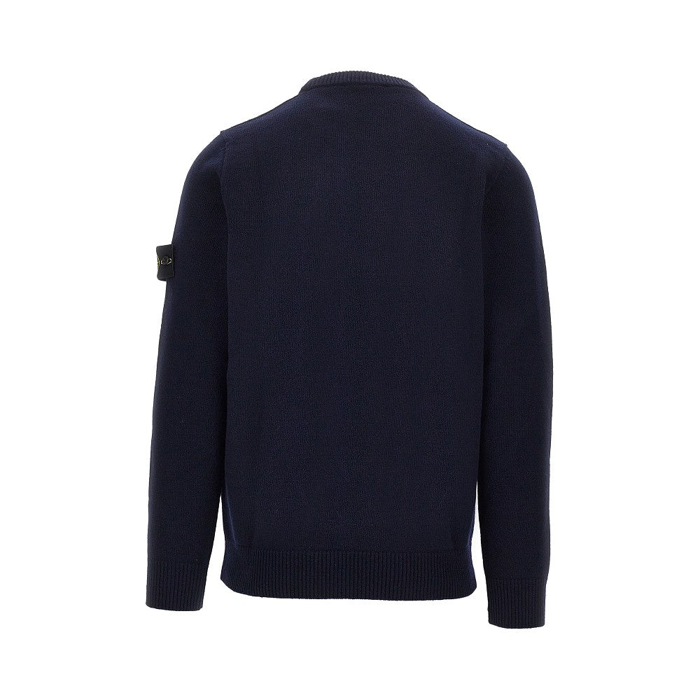 Pullover in maglia con Badge Logo