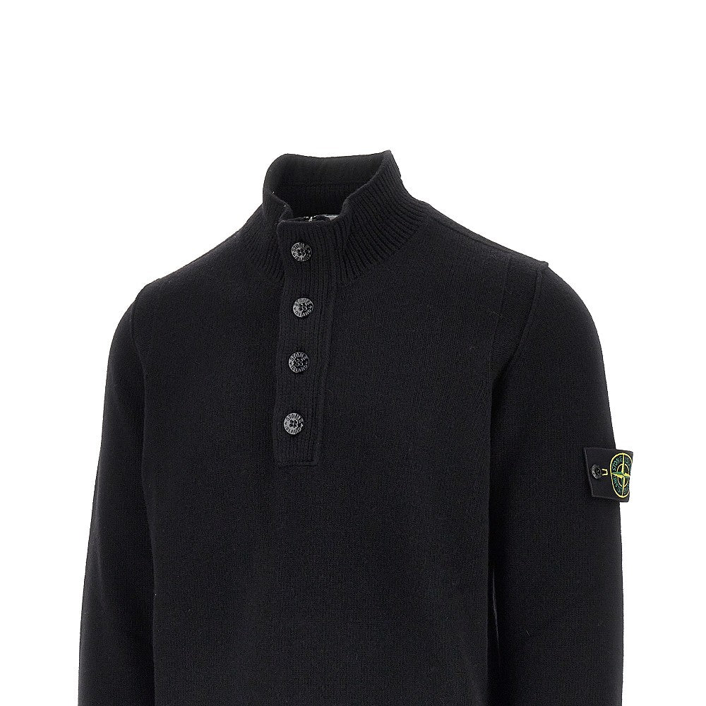 Pullover in maglia con Badge Logo