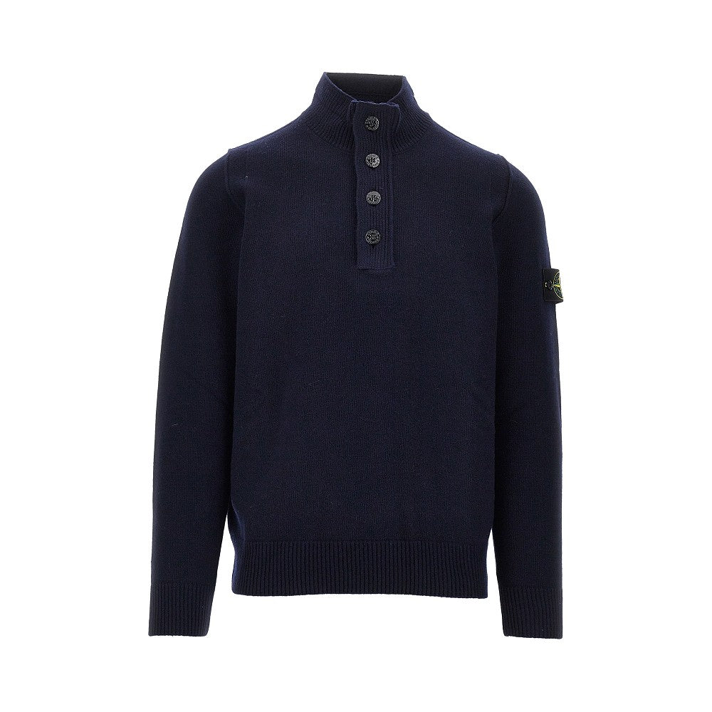Pullover in maglia con Badge Logo