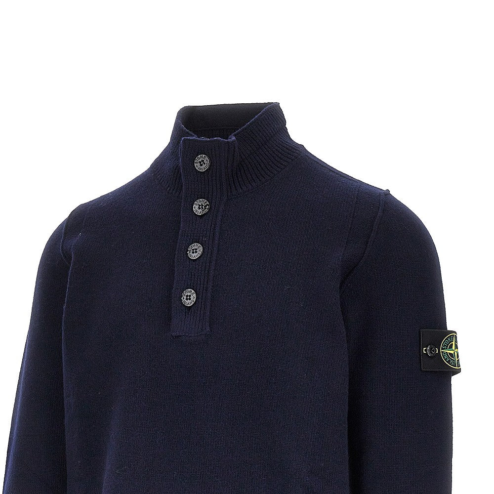Pullover in maglia con Badge Logo