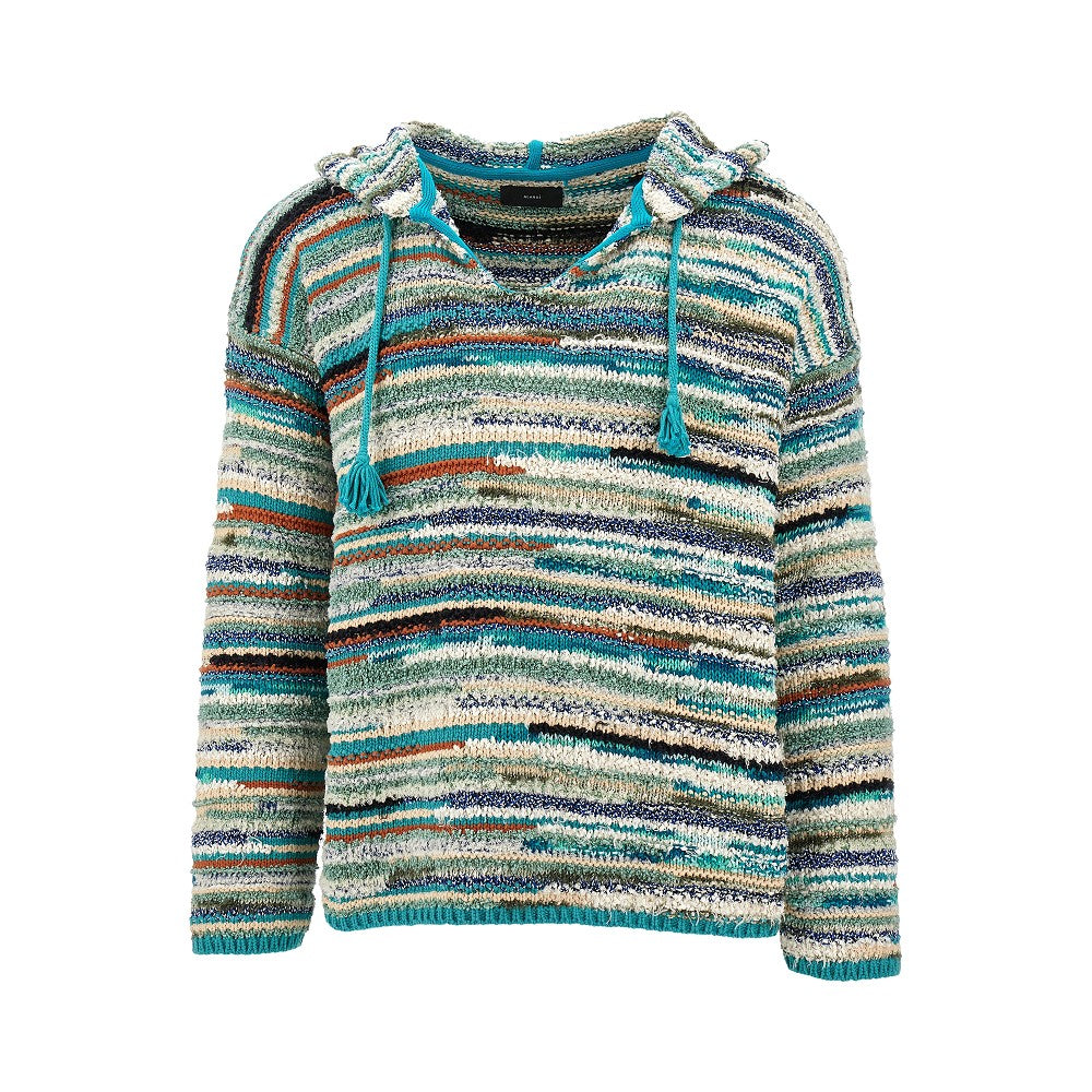 &#39;Madurai Stripes&#39; knitted hoodie