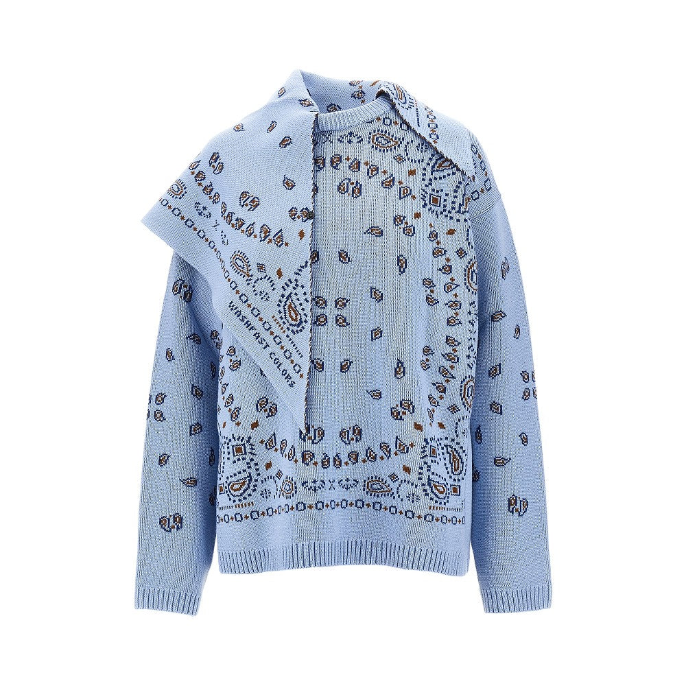 Pullover con motivo jacquard Bandana