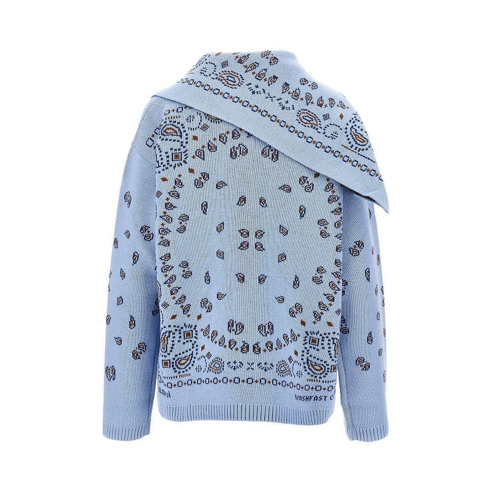 Pullover con motivo jacquard Bandana