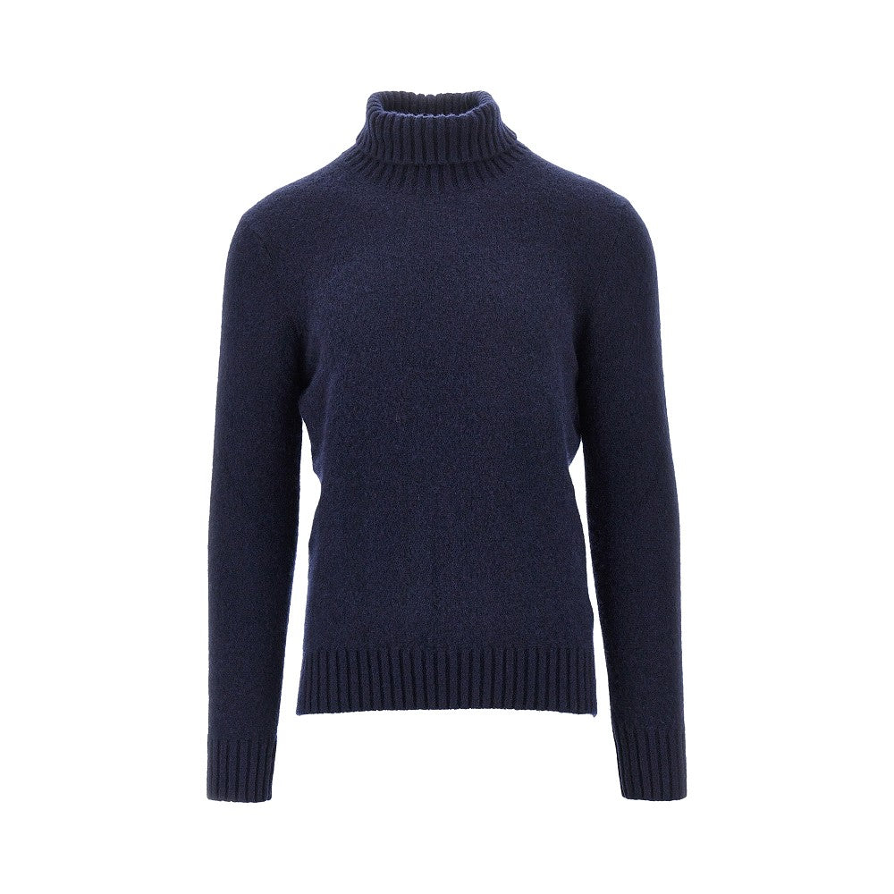 Pullover a collo alto in misto cachemire