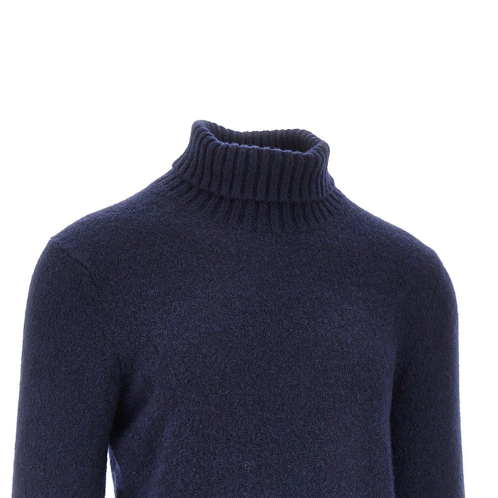 Pullover a collo alto in misto cachemire