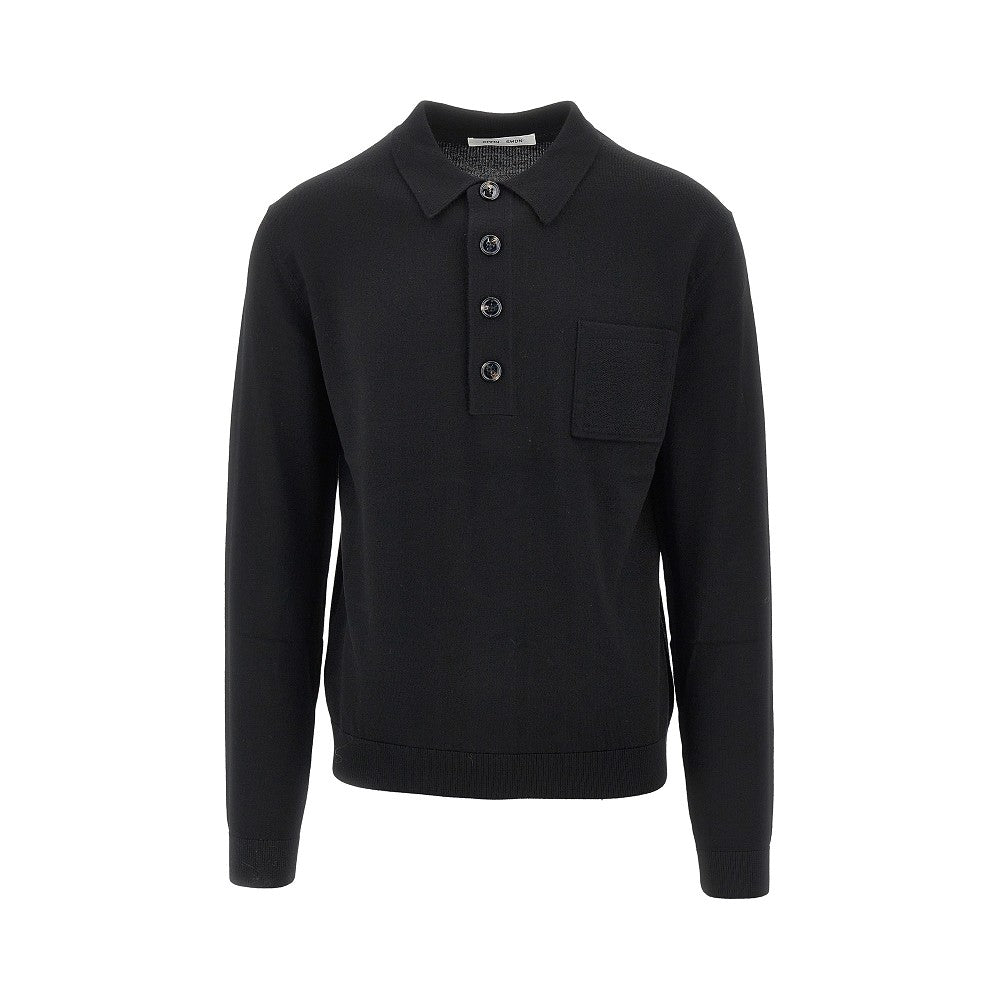 'Curtis' wool polo shirt