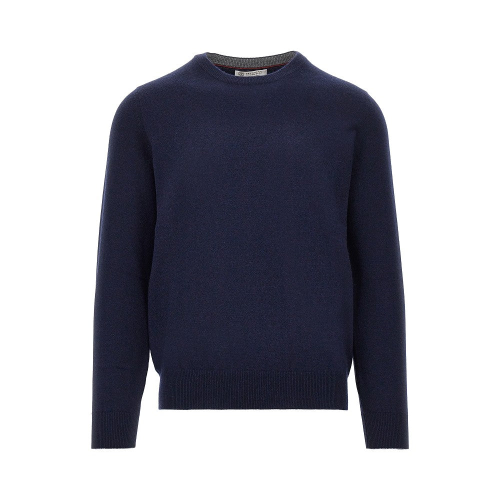 Pullover girocollo in cachemire