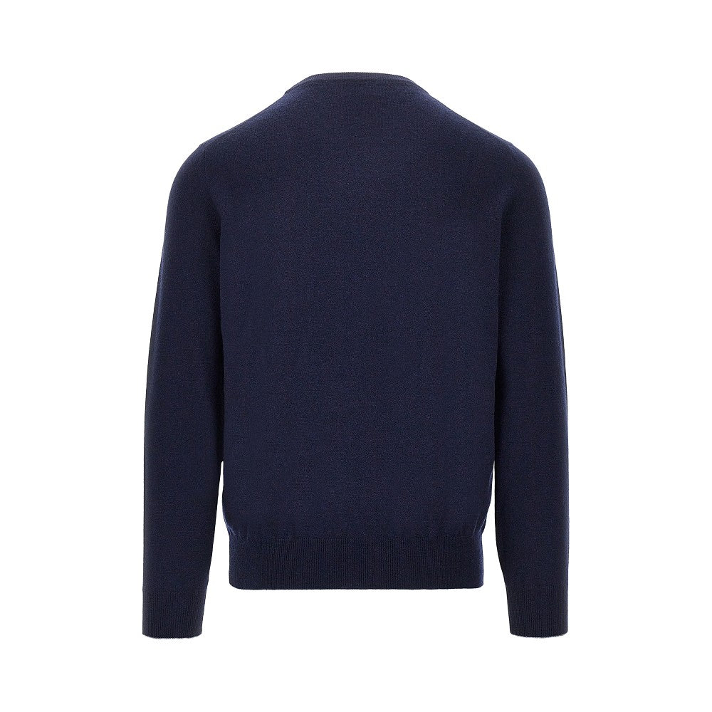 Pullover girocollo in cachemire