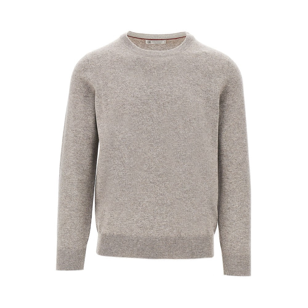 Pullover girocollo in cachemire