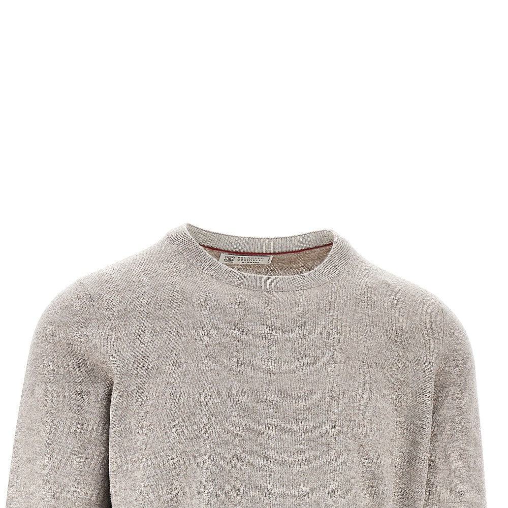 Pullover girocollo in cachemire