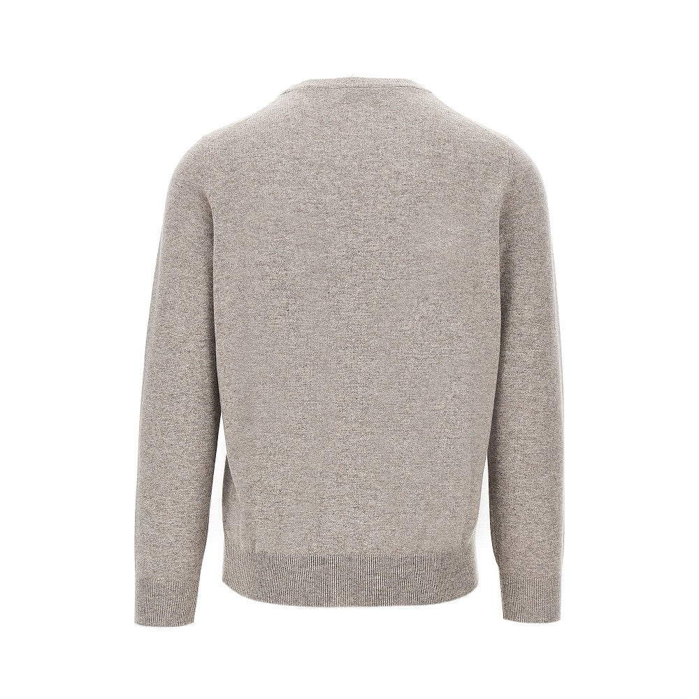 Pullover girocollo in cachemire